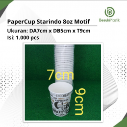Papercup Starindo 8oz Motif (DUS)