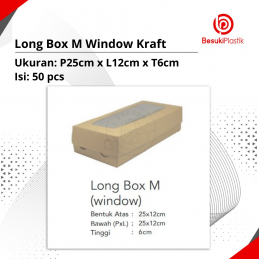 Long Box M Window Kraft