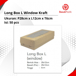 Long Box L Window Kraft