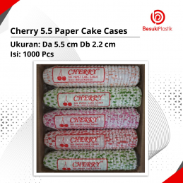 Cherry 5.5 Paper Cake Cases