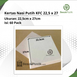 Kertas Nasi Putih KFC 22.5 x 27 (DUS)