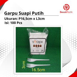 Garpu Suapi Putih