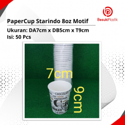 Papercup Starindo 8oz Motif