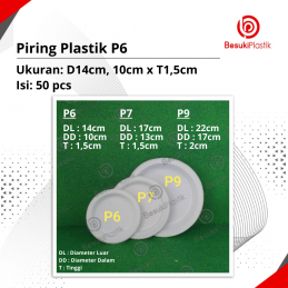 Piring Plastik GLX P6