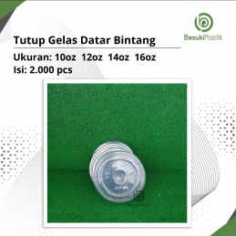Tutup Gelas Datar Bintang (DUS)