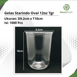 Gelas Starindo Oval 12oz 7gr (DUS)