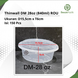 Thinwall DM 28oz (840ml) ROU (DUS)